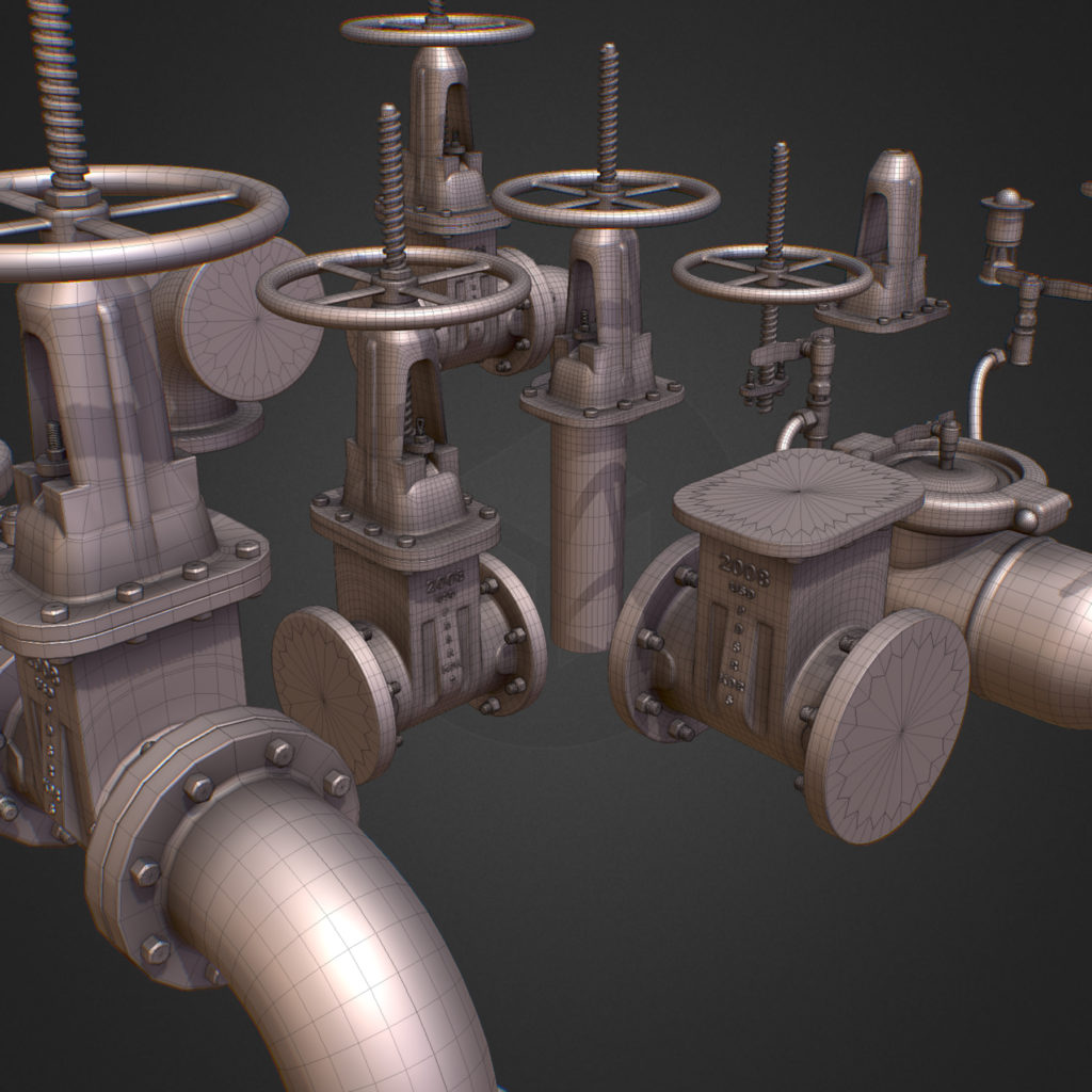 Poly Backflow Hi Poly Subdivision Backflow Pipe Constructor 3D Model - FlatPyramid
