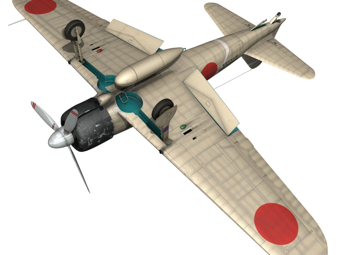 mitsubishi a6m2 zero – tainan air group 3d model fbx lwo obj 272724