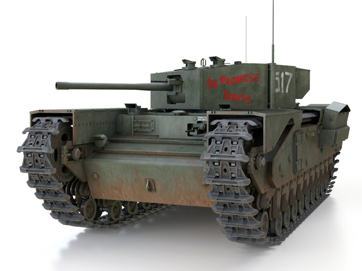 churchill mk iii – 517 – soviet army 3d model 3ds fbx c4d lwo obj 272975
