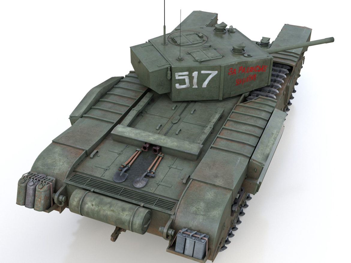 churchill mk iii – 517 – soviet army 3d model 3ds fbx c4d lwo obj 272978