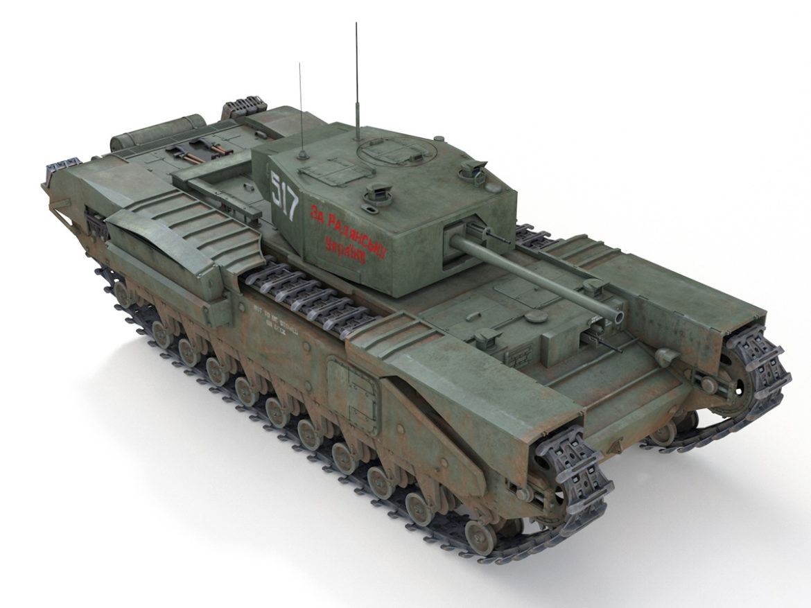 churchill mk iii – 517 – soviet army 3d model 3ds fbx c4d lwo obj 272980