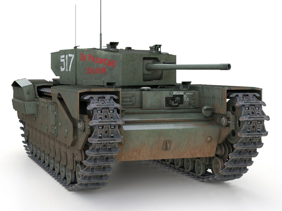 churchill mk iii – 517 – soviet army 3d model 3ds fbx c4d lwo obj 272981