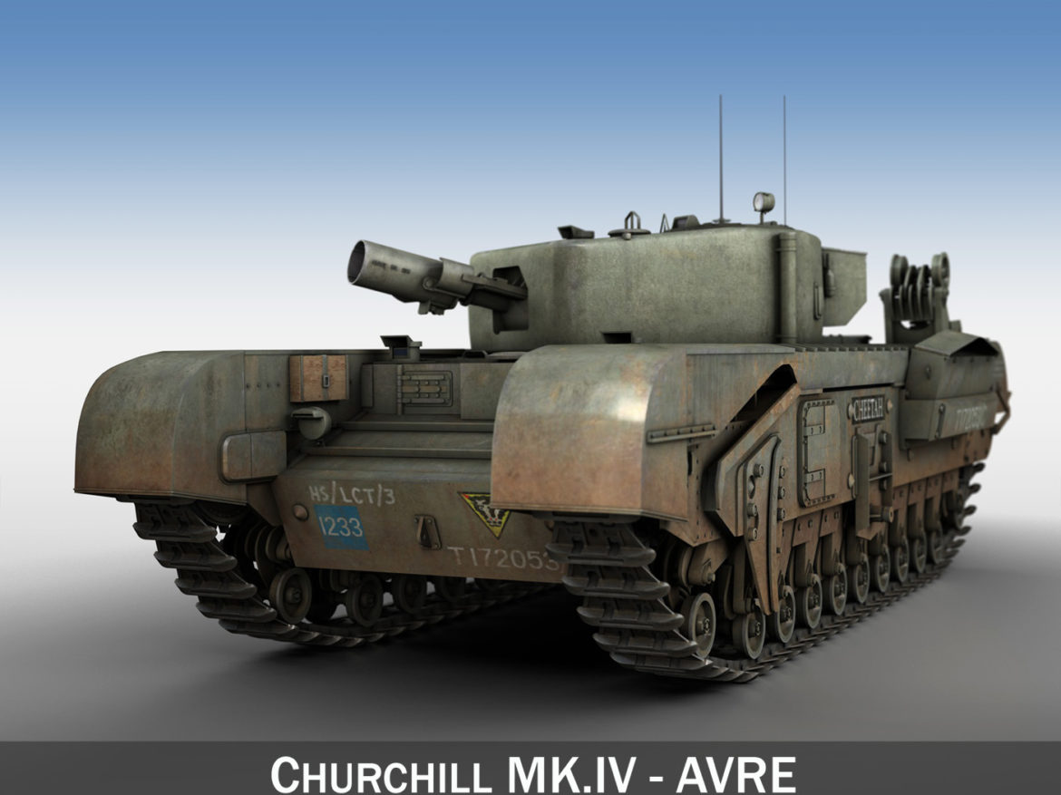 churchill mk iv avre – cheetah 3d model 3ds fbx c4d lwo obj 273012