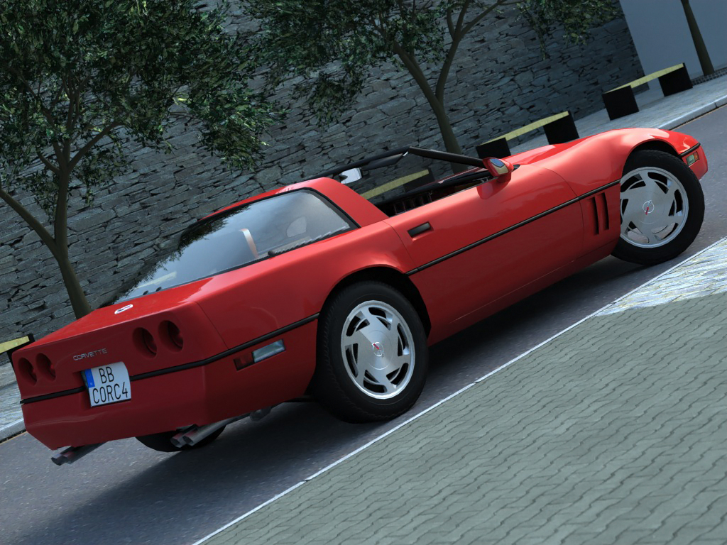 corvette coupe (1985) 3d model 3ds max fbx c4d obj 273148