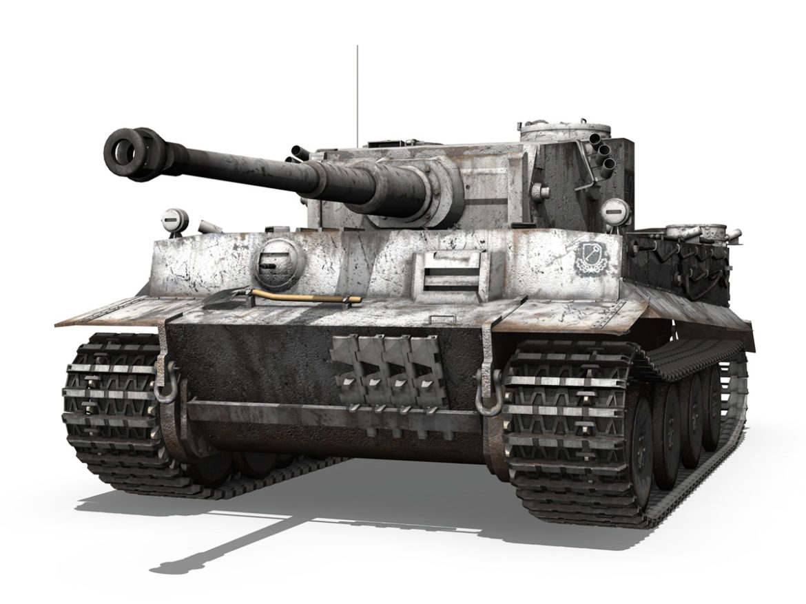 panzer vi – tiger – 427 3d model 3ds c4d lwo obj 273736