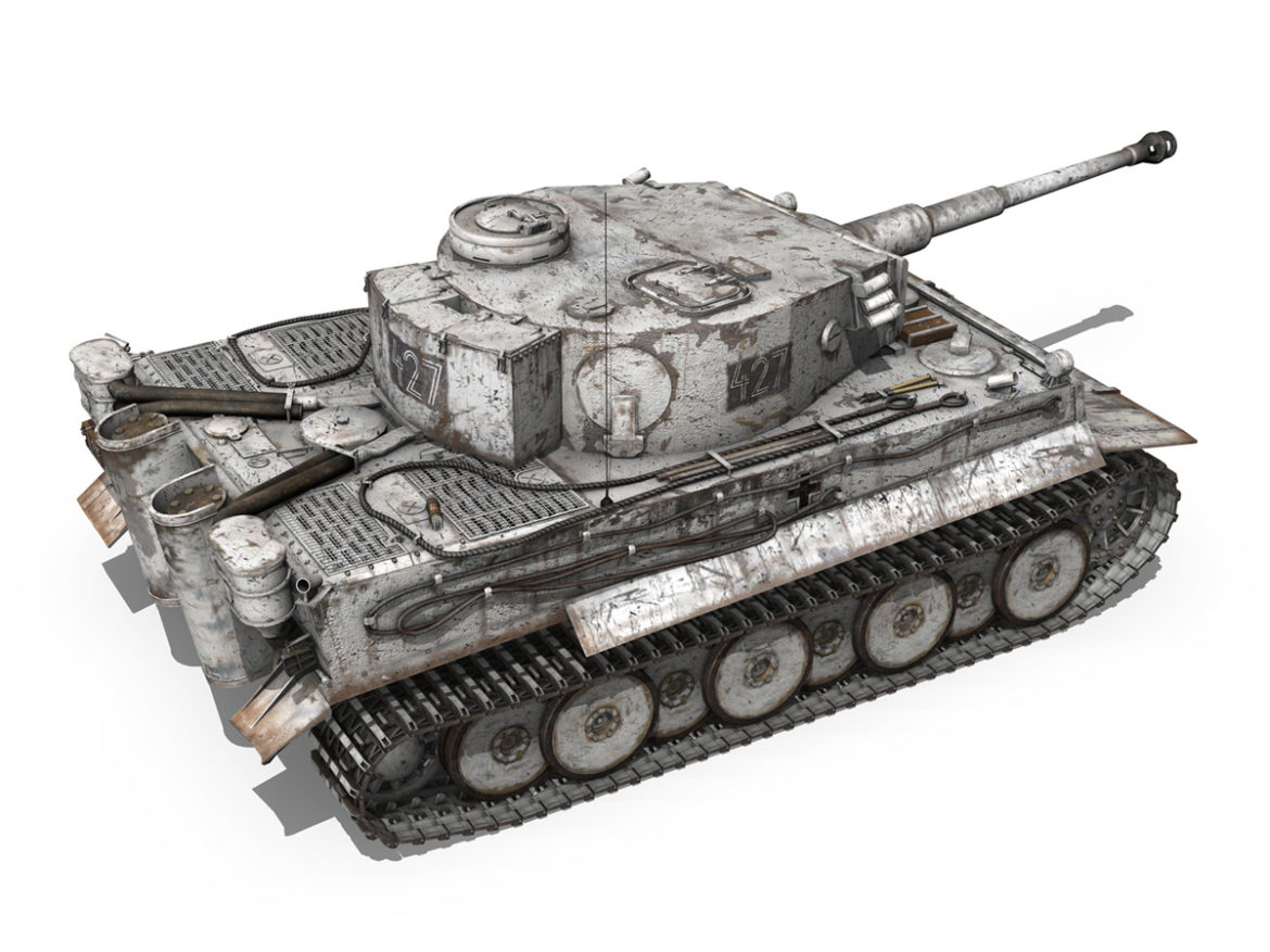 panzer vi – tiger – 427 3d model 3ds c4d lwo obj 273741