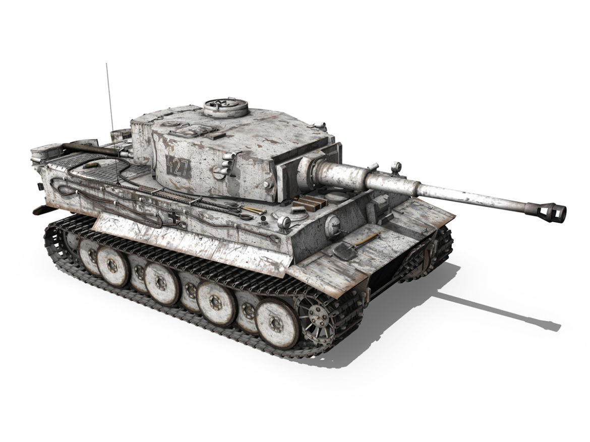 panzer vi – tiger – 427 3d model 3ds c4d lwo obj 273742
