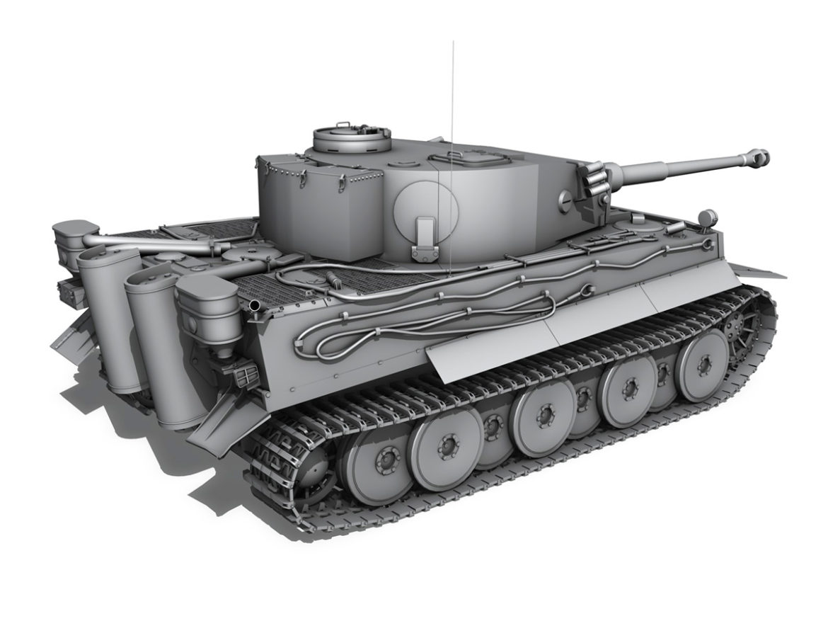 panzer vi – tiger – 427 3d model 3ds c4d lwo obj 273746