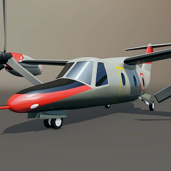 agustawestland aw-609 vtol aircraft 3d model 3ds fbx blend dae lwo obj 274005