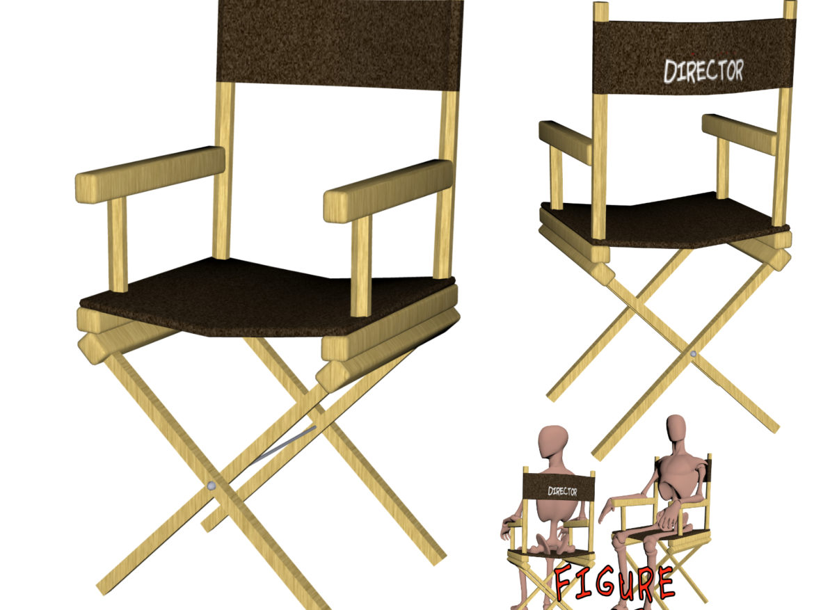 director’s chair 3d object 3d model other obj 274165