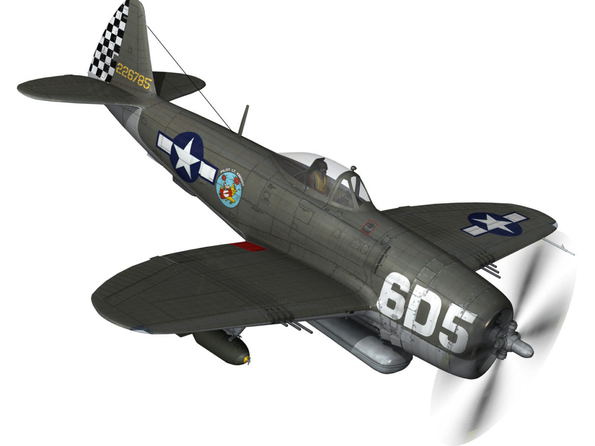 republic p-47 thunderbolt – oh johnnie 3d model fbx c4d lwo obj 274253