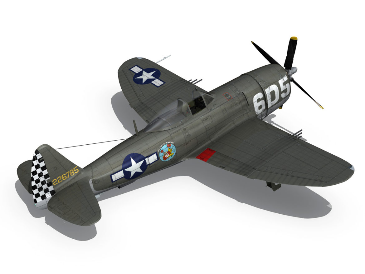 republic p-47 thunderbolt – oh johnnie 3d model fbx c4d lwo obj 274258