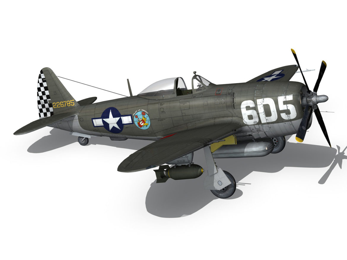 republic p-47 thunderbolt – oh johnnie 3d model fbx c4d lwo obj 274259