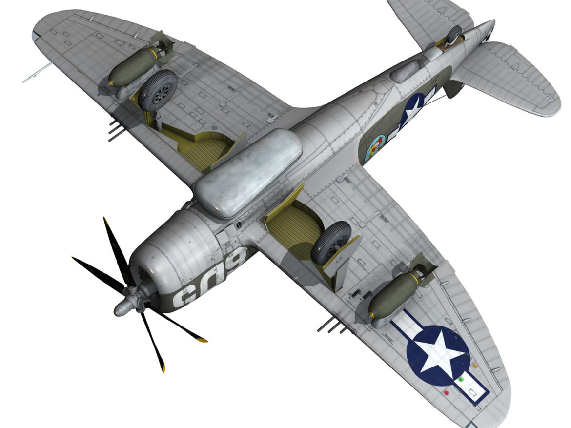 republic p-47 thunderbolt – oh johnnie 3d model fbx c4d lwo obj 274262