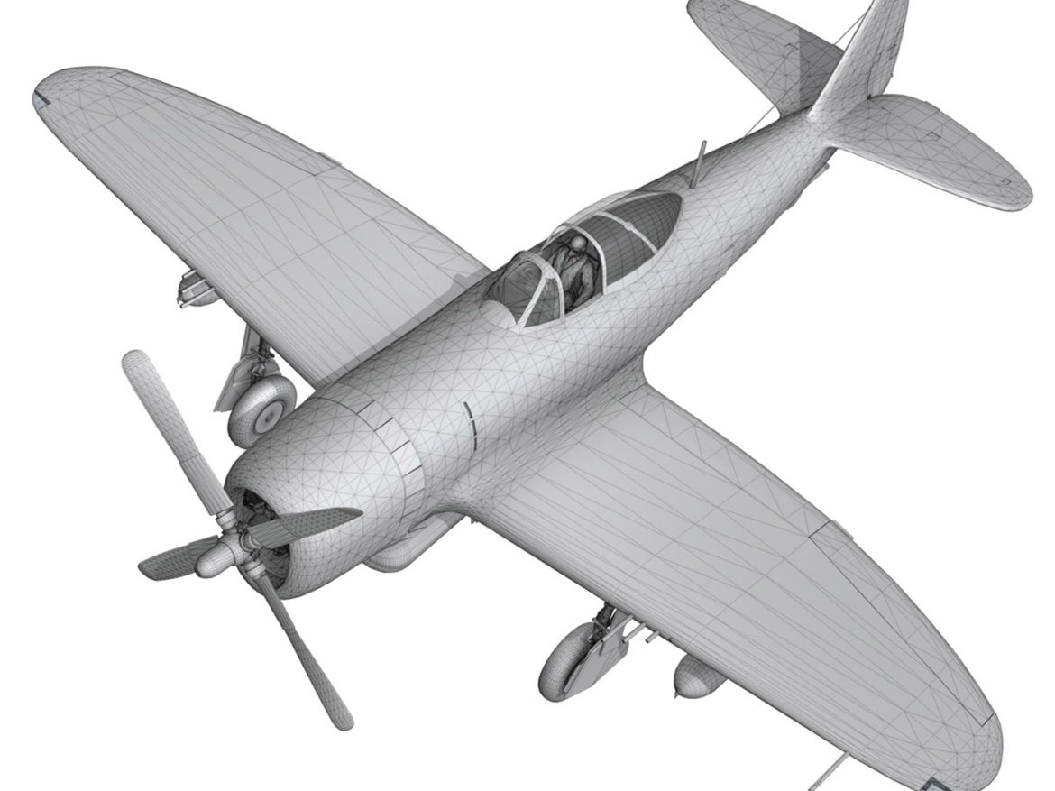 republic p-47 thunderbolt – oh johnnie 3d model fbx c4d lwo obj 274265