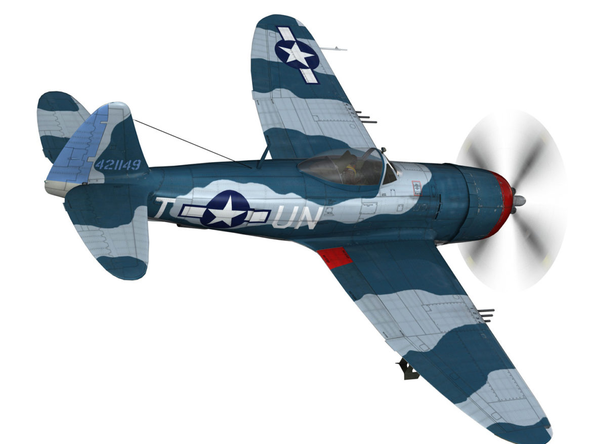 republic p-47 thunderbolt – ole miss lib 3d model fbx c4d lwo obj 274278