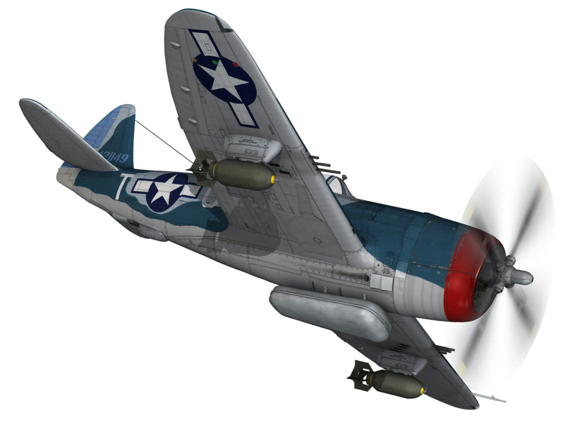 republic p-47 thunderbolt – ole miss lib 3d model fbx c4d lwo obj 274279