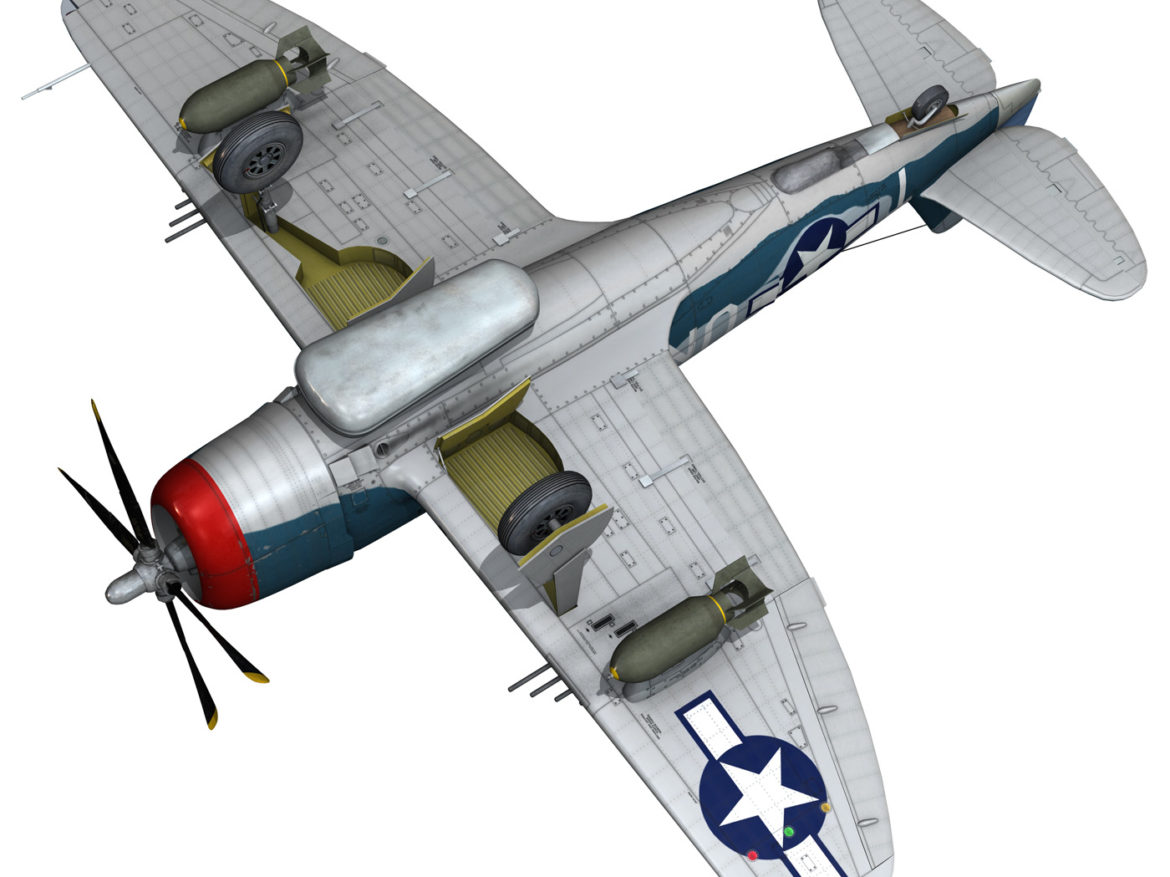 republic p-47 thunderbolt – ole miss lib 3d model fbx c4d lwo obj 274289
