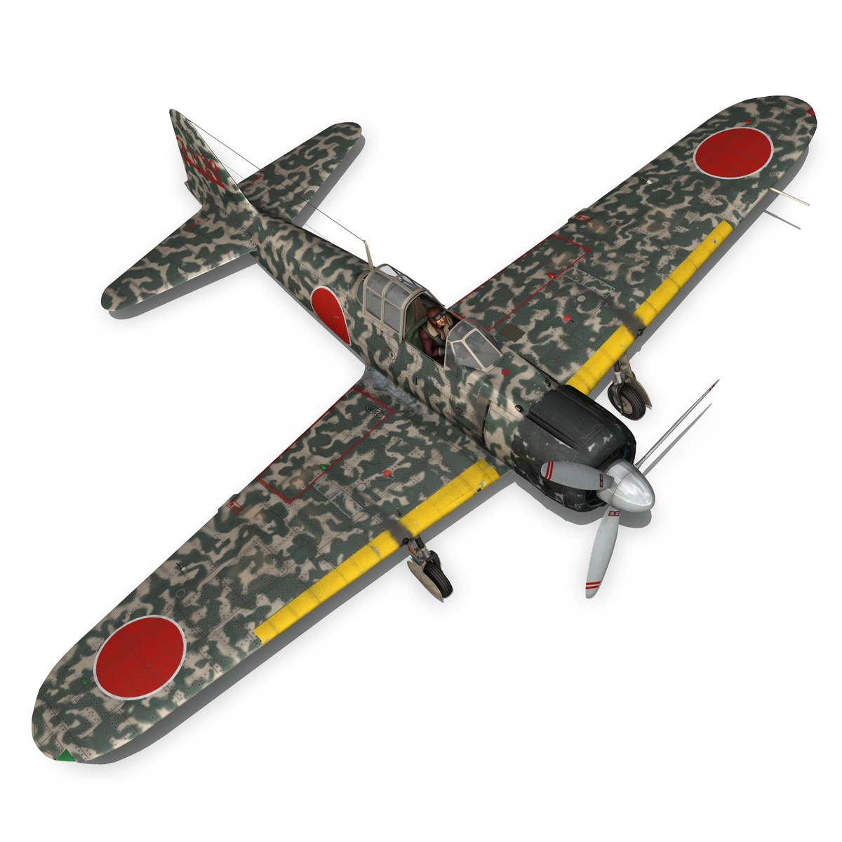 sunnyのマミー Mitsubishi A6M2 Zero - Hiyo Fighter Group 3D Model - FlatPyramid