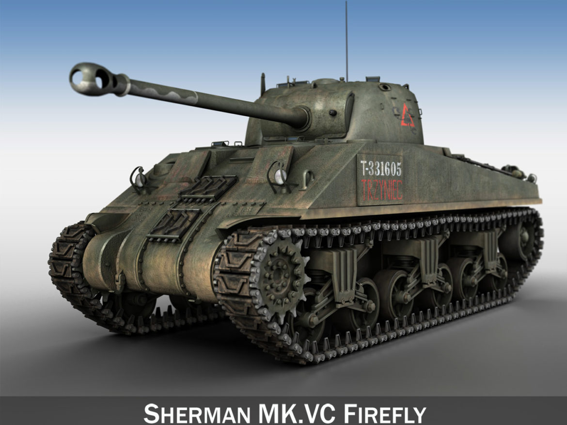 sherman mk vc firefly – tryniec 3d model 3ds fbx c4d lwo obj 274478