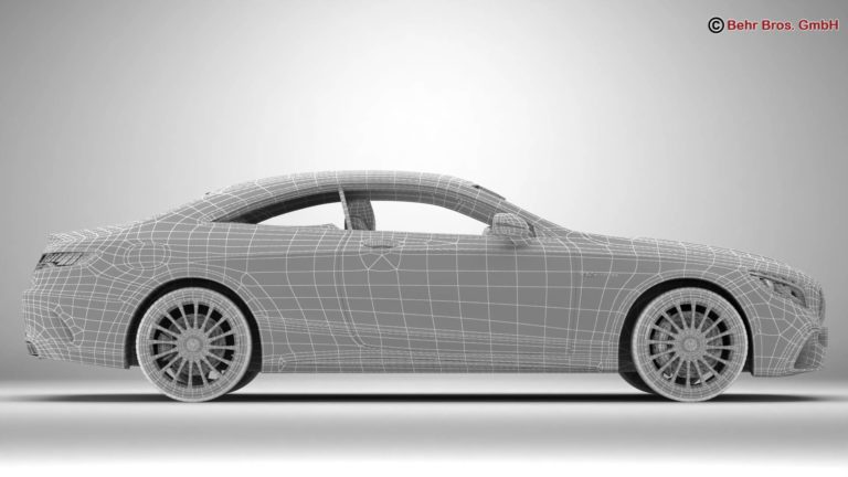 Mercedes S Class Coupe AMG S65 2018 3D Model - FlatPyramid