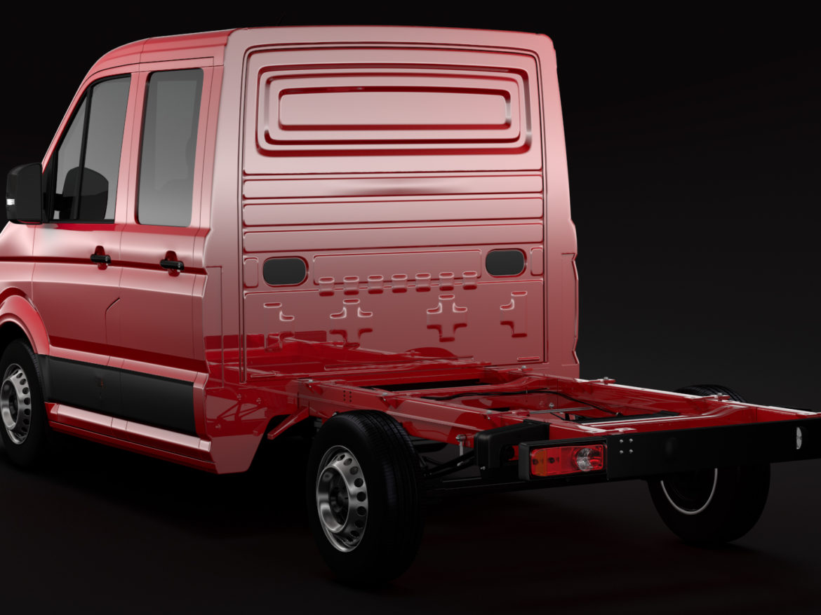 wv crafter chassis double-cab 2017 3d model max fbx c4d lwo ma mb hrc xsi obj 275028