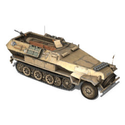 SD.KFZ 251/1 Ausf.B - DAK - 21PD 3D Model - FlatPyramid