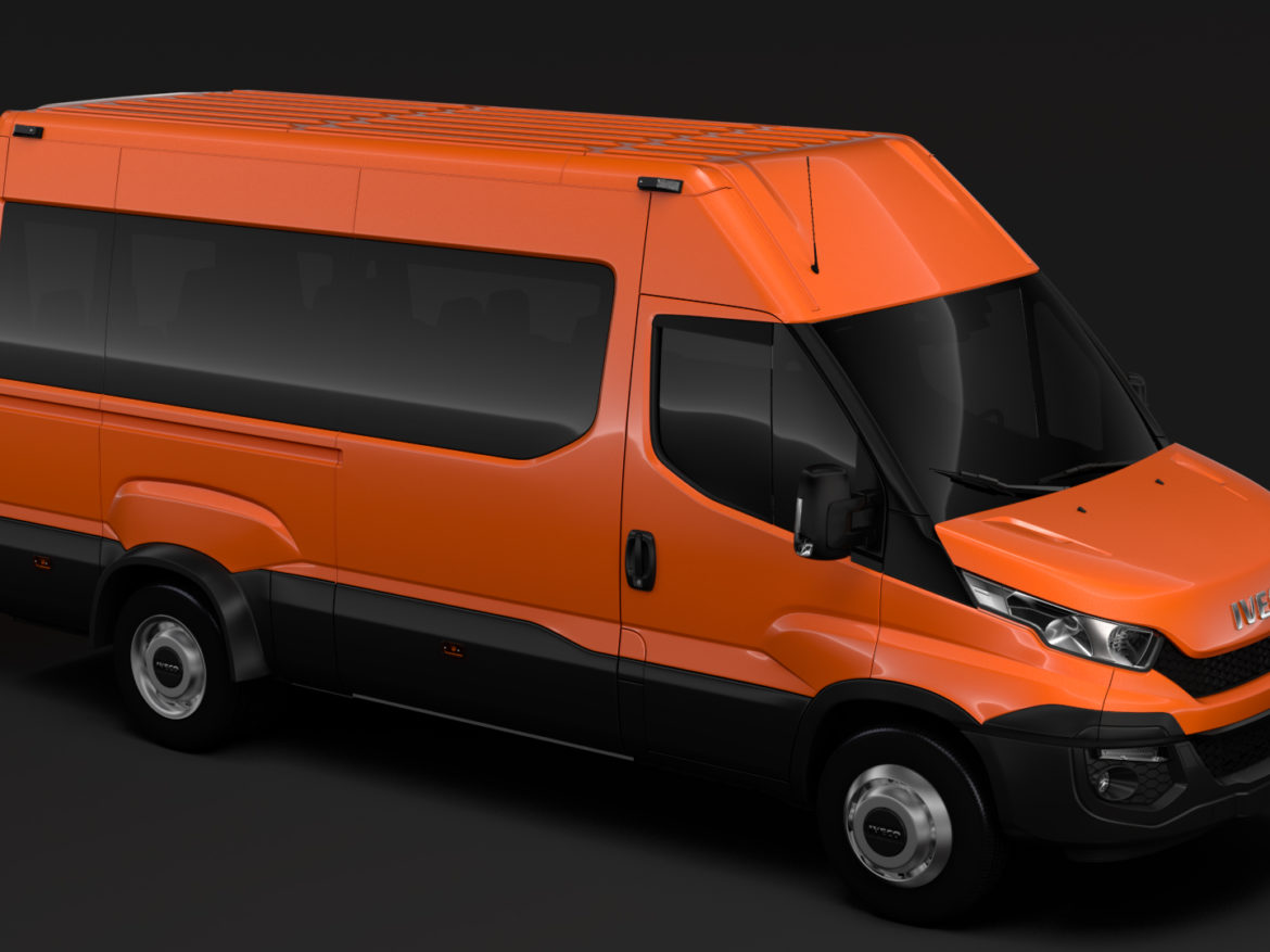 iveco daily minibus l3h2 2014-2016 3d model max fbx c4d lwo ma mb hrc xsi obj 276050