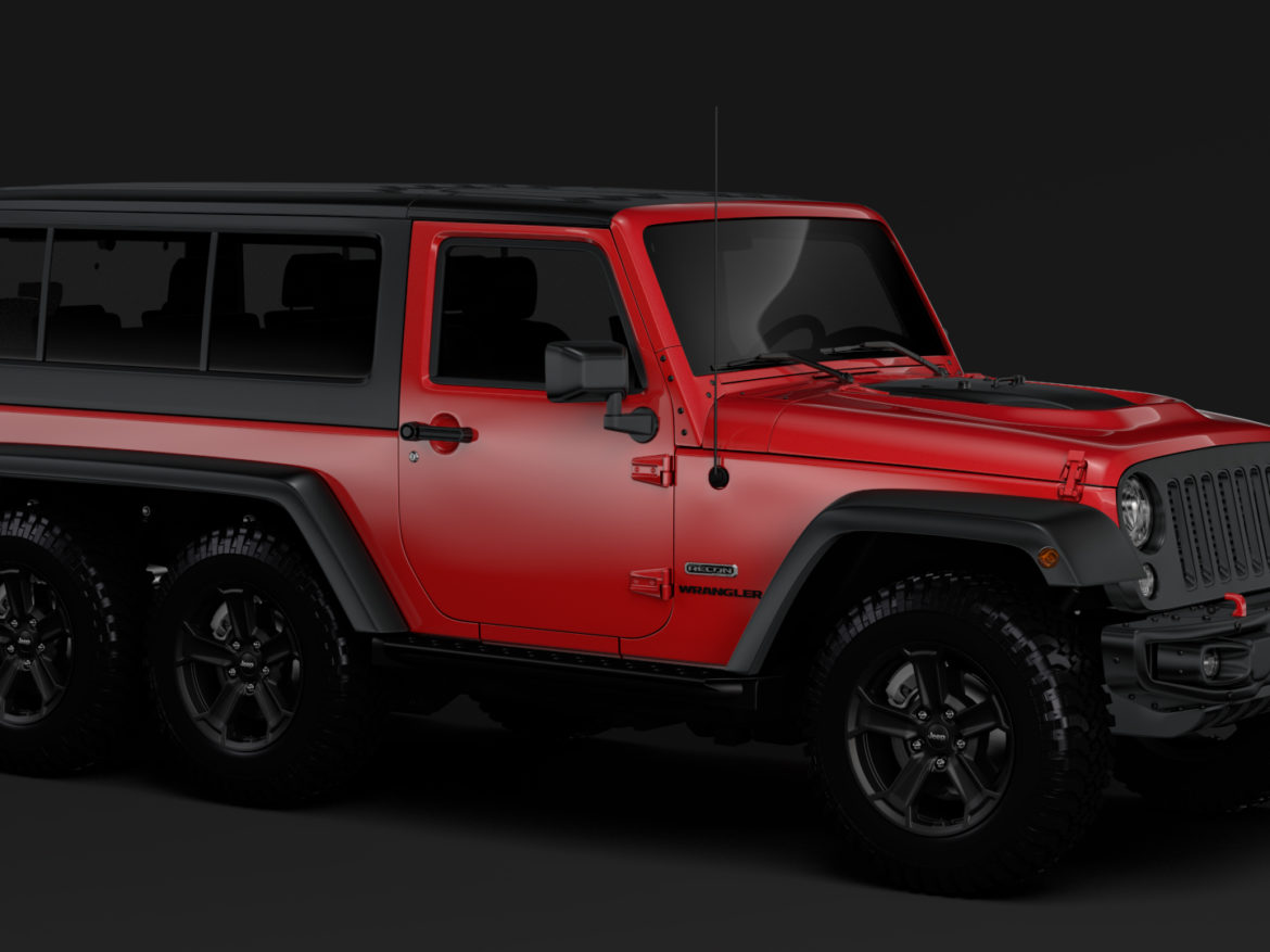 jeep wrangler 6×6 rubicon recon jk 2017 3d model max fbx c4d lwo ma mb hrc xsi obj 276843