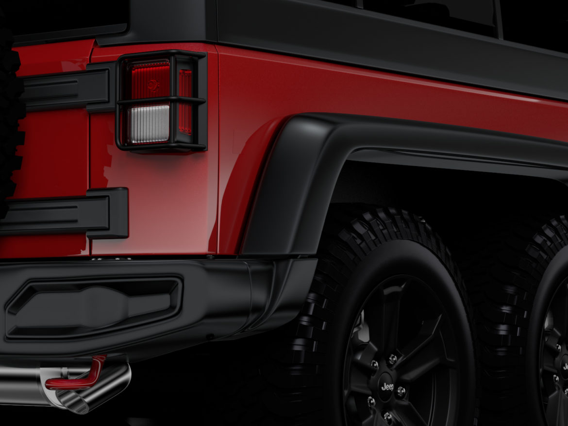 jeep wrangler 6×6 rubicon recon jk 2017 3d model max fbx c4d lwo ma mb hrc xsi obj 276847