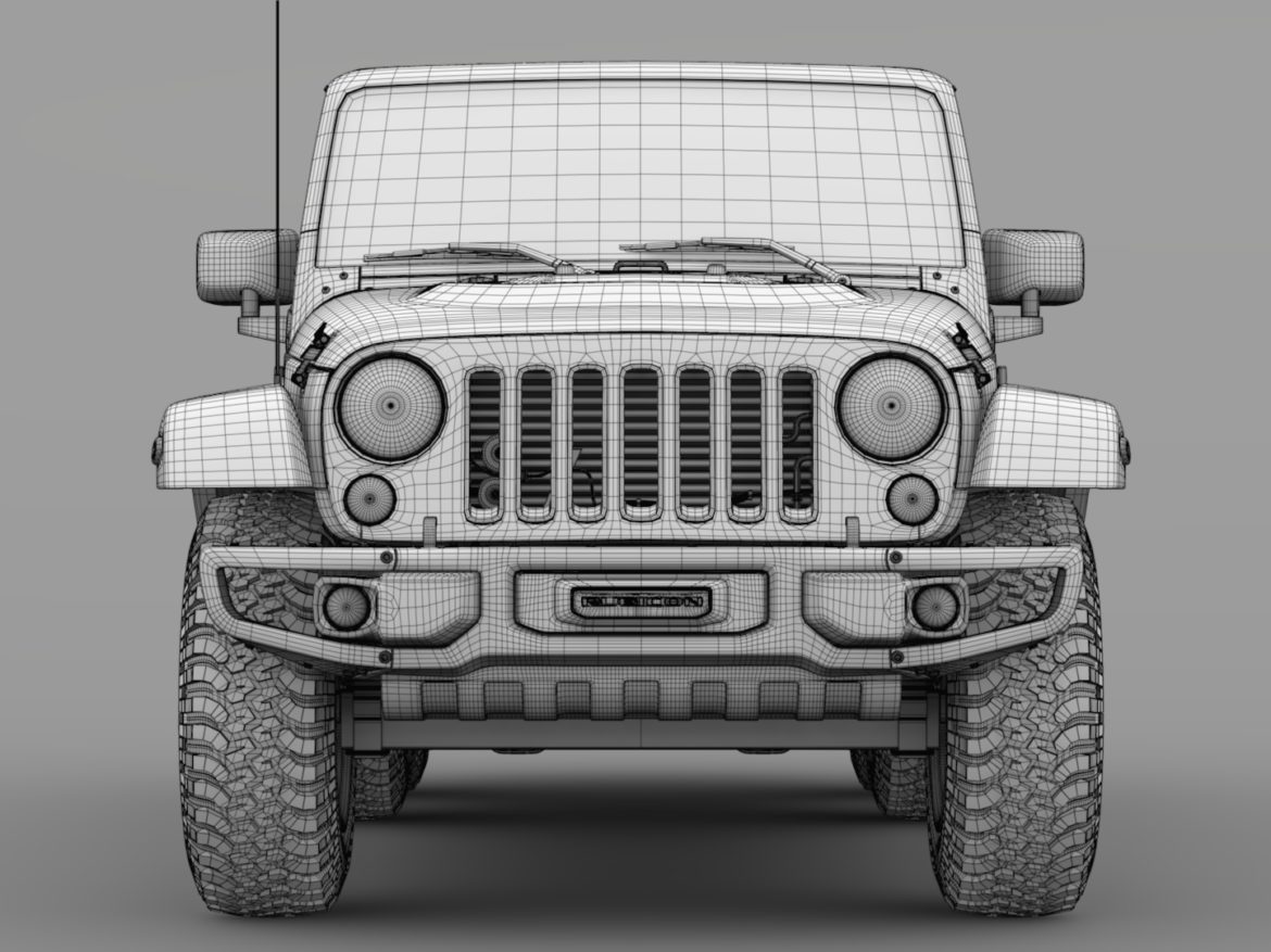 jeep wrangler 6×6 rubicon recon jk 2017 3d model max fbx c4d lwo ma mb hrc xsi obj 276852