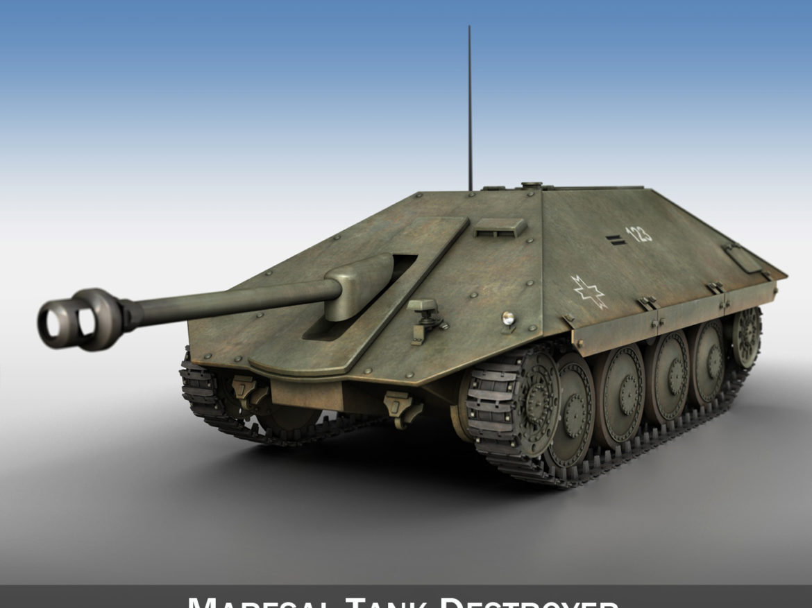maresal m05 – romanian tank destroyer 3d model 3ds fbx c4d lwo obj 278104