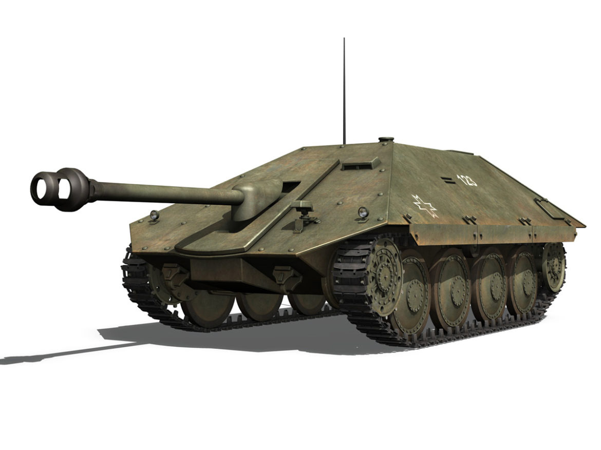maresal m05 – romanian tank destroyer 3d model 3ds fbx c4d lwo obj 278105