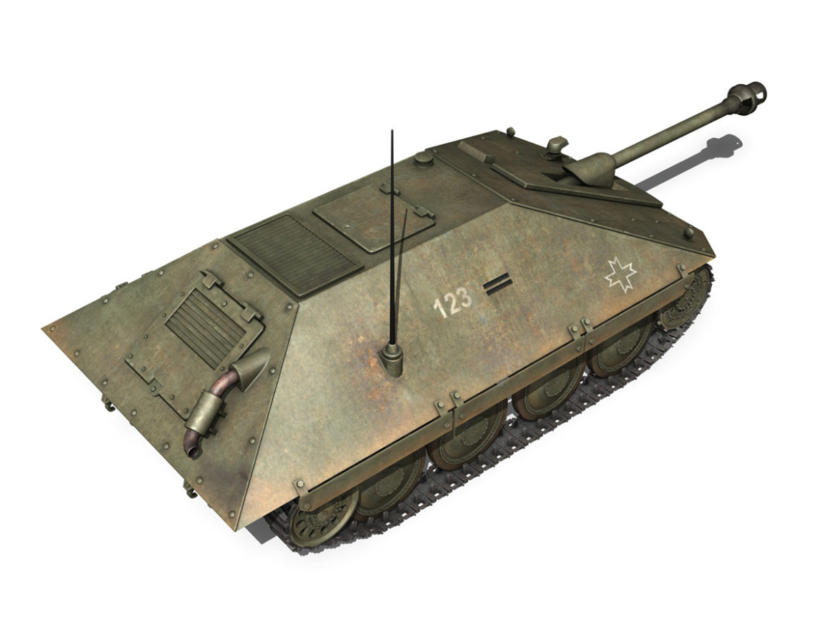 maresal m05 – romanian tank destroyer 3d model 3ds fbx c4d lwo obj 278109
