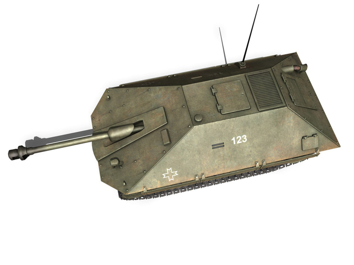 maresal m05 – romanian tank destroyer 3d model 3ds fbx c4d lwo obj 278111