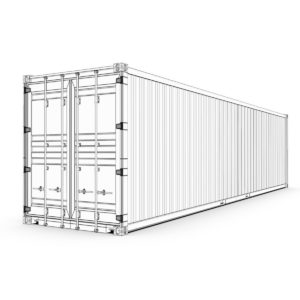 40 feet High Cube MSC shipping container 3D Model - FlatPyramid