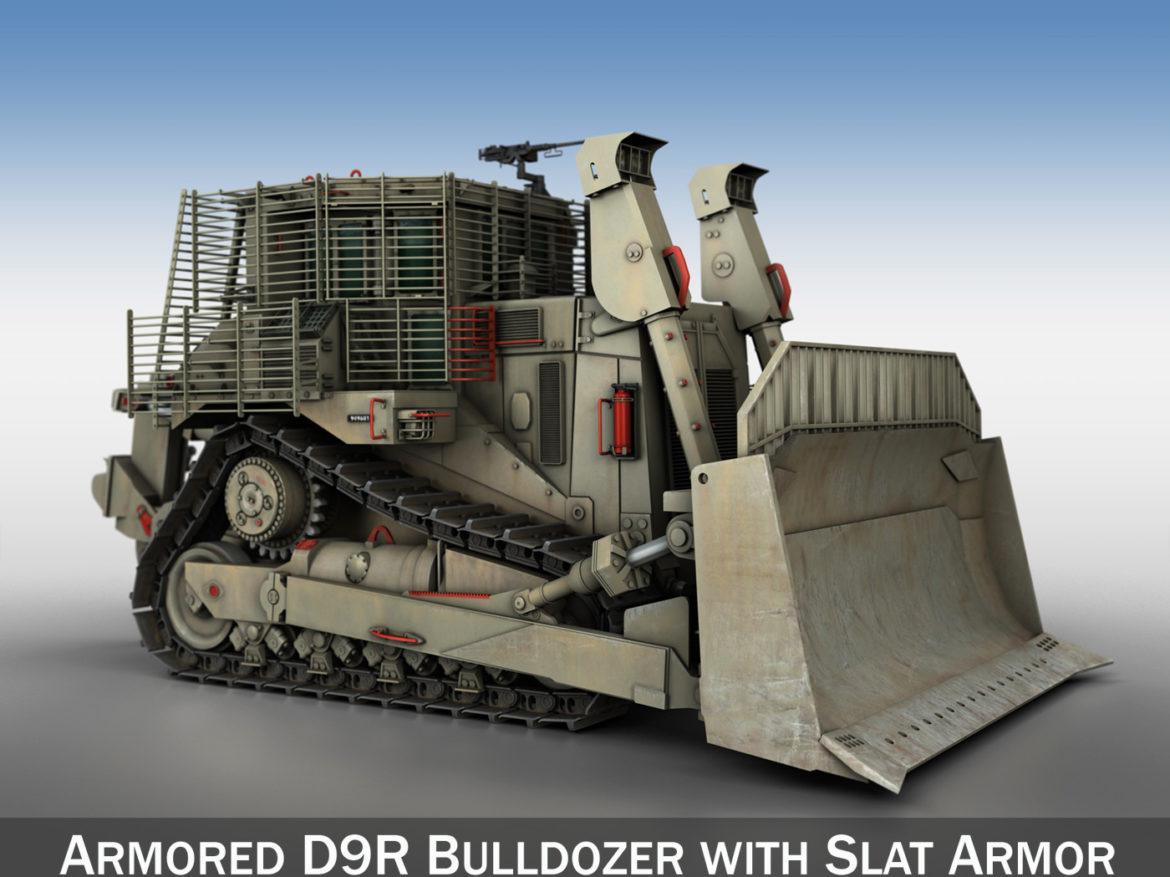 israeli armored d9r bulldozer – idf 3d model 3ds fbx c4d lwo obj 278739