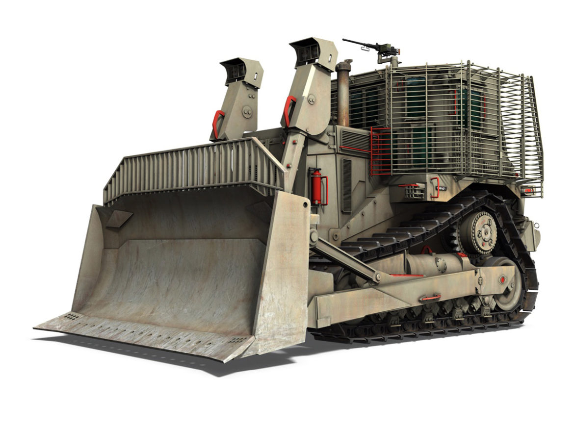 israeli armored d9r bulldozer – idf 3d model 3ds fbx c4d lwo obj 278741