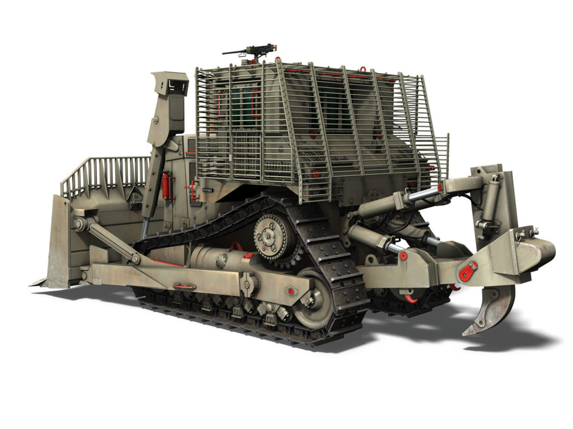 israeli armored d9r bulldozer – idf 3d model 3ds fbx c4d lwo obj 278742