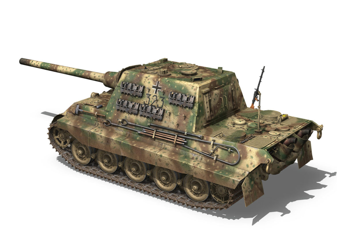 sd.kfz 186 jagdtiger – 323 3d model 3ds c4d lwo obj 279335