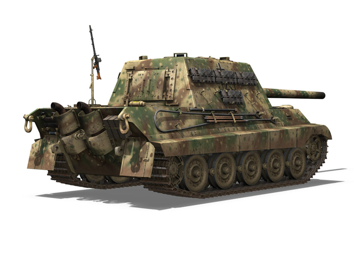sd.kfz 186 jagdtiger – 323 3d model 3ds c4d lwo obj 279337