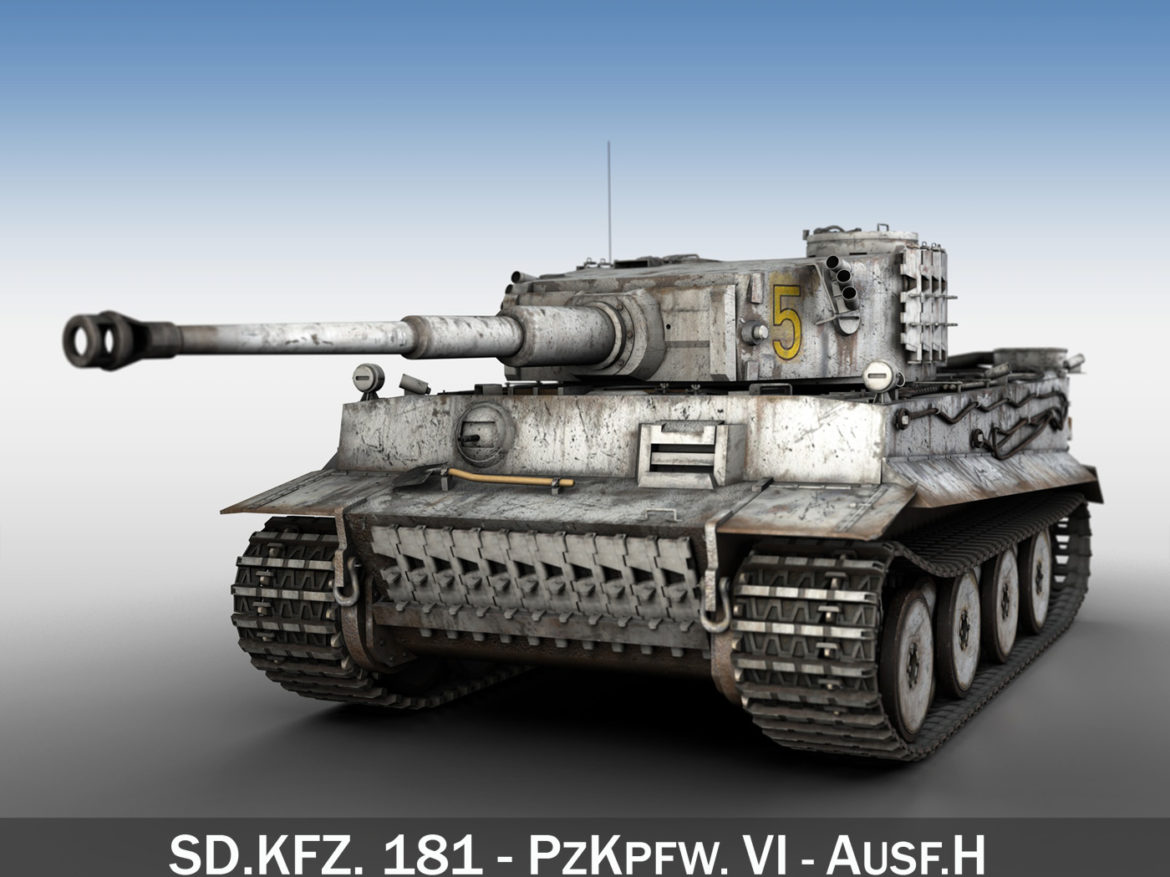 panzer vi – tiger – 5 – early production 3d model 3ds c4d lwo obj 279351