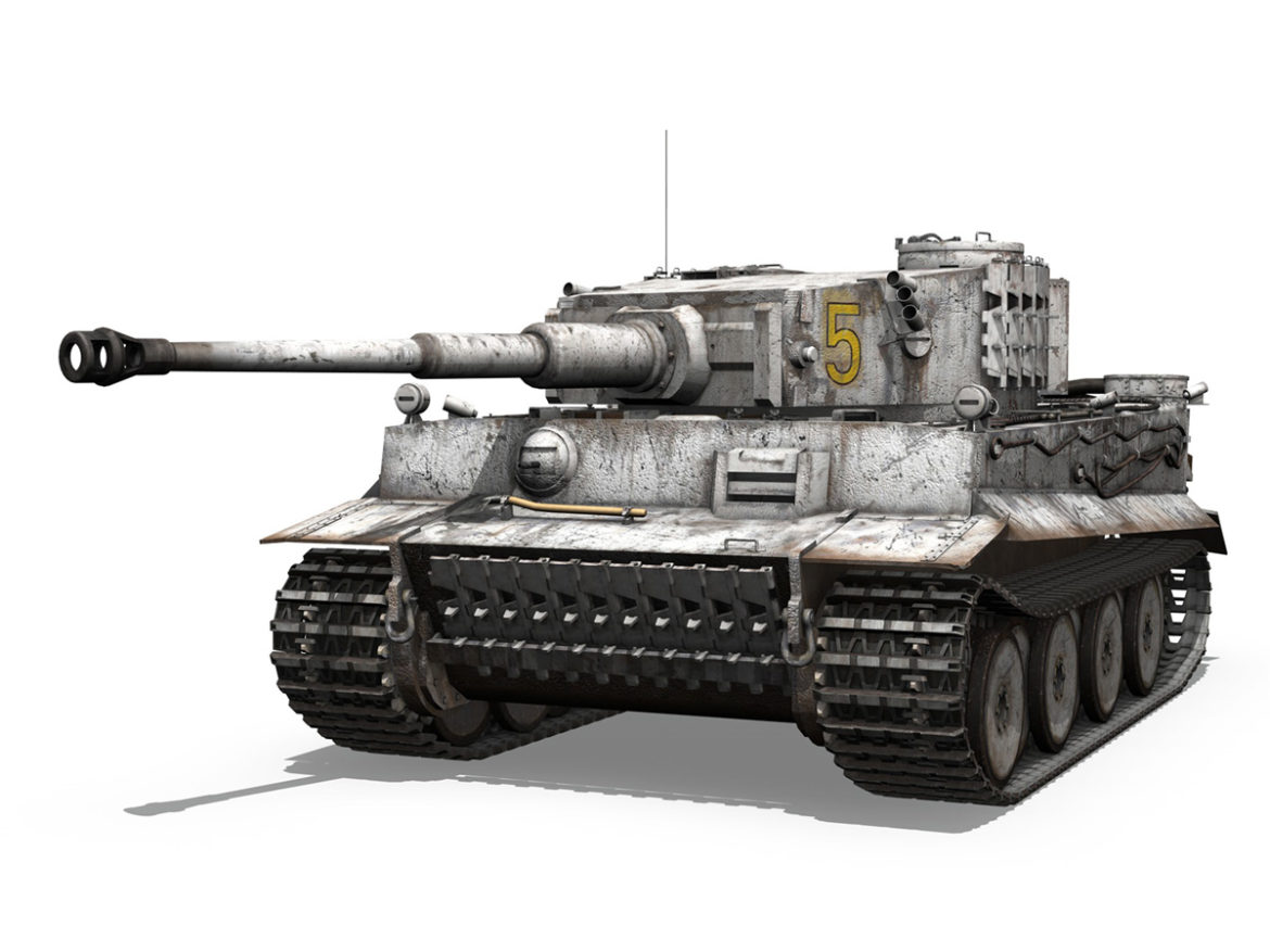 panzer vi – tiger – 5 – early production 3d model 3ds c4d lwo obj 279352