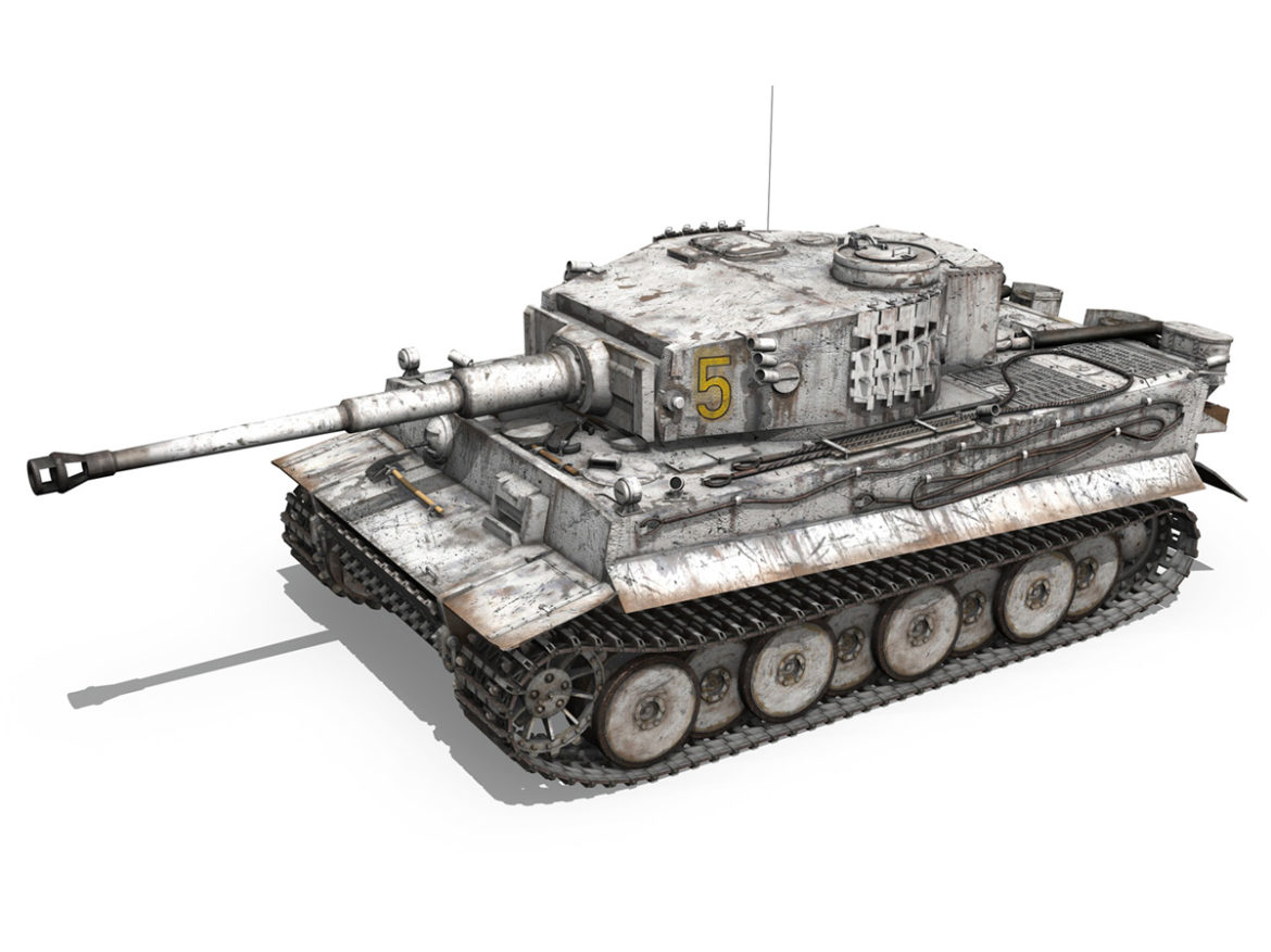 panzer vi – tiger – 5 – early production 3d model 3ds c4d lwo obj 279353