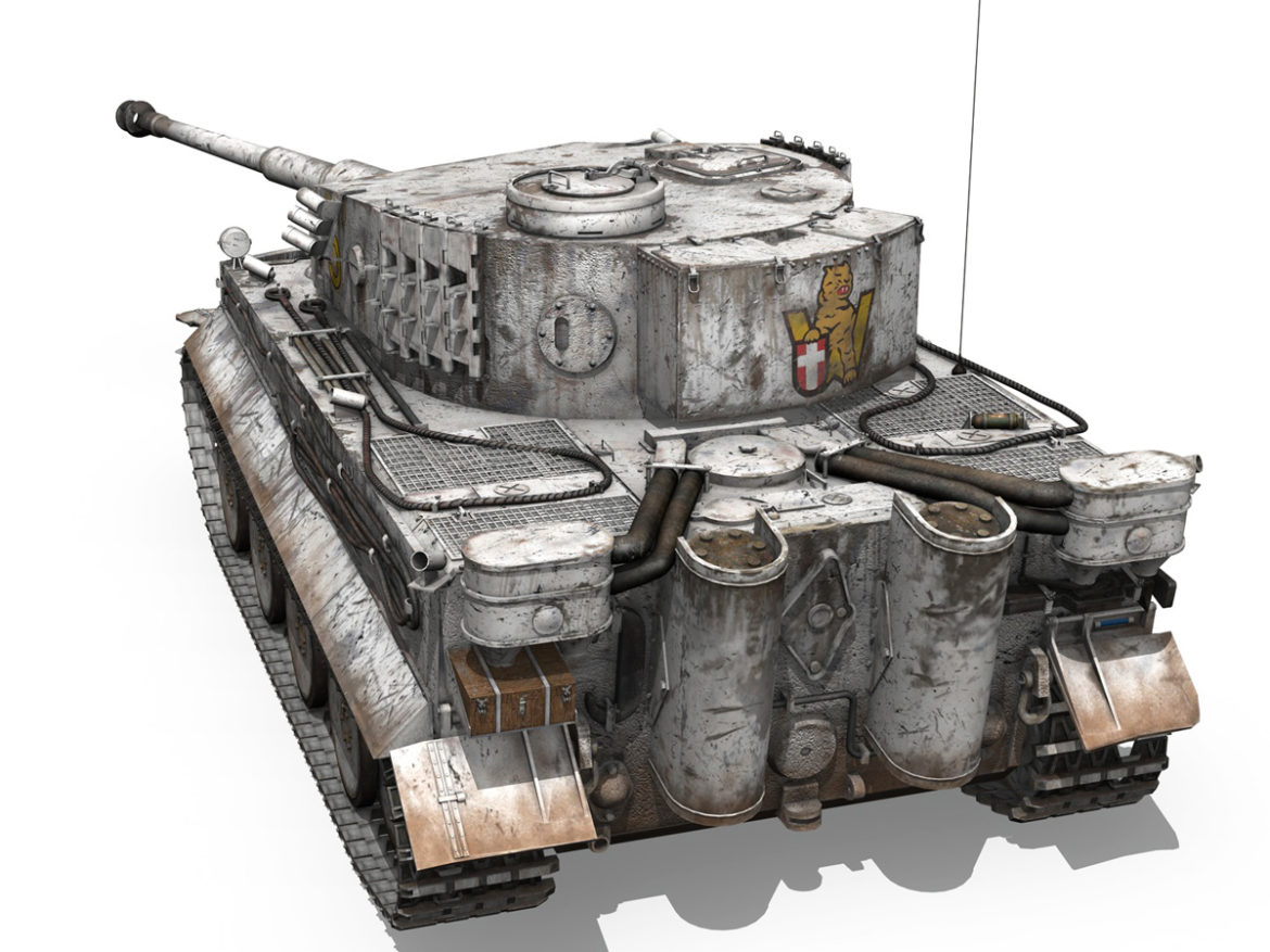 panzer vi – tiger – 5 – early production 3d model 3ds c4d lwo obj 279355