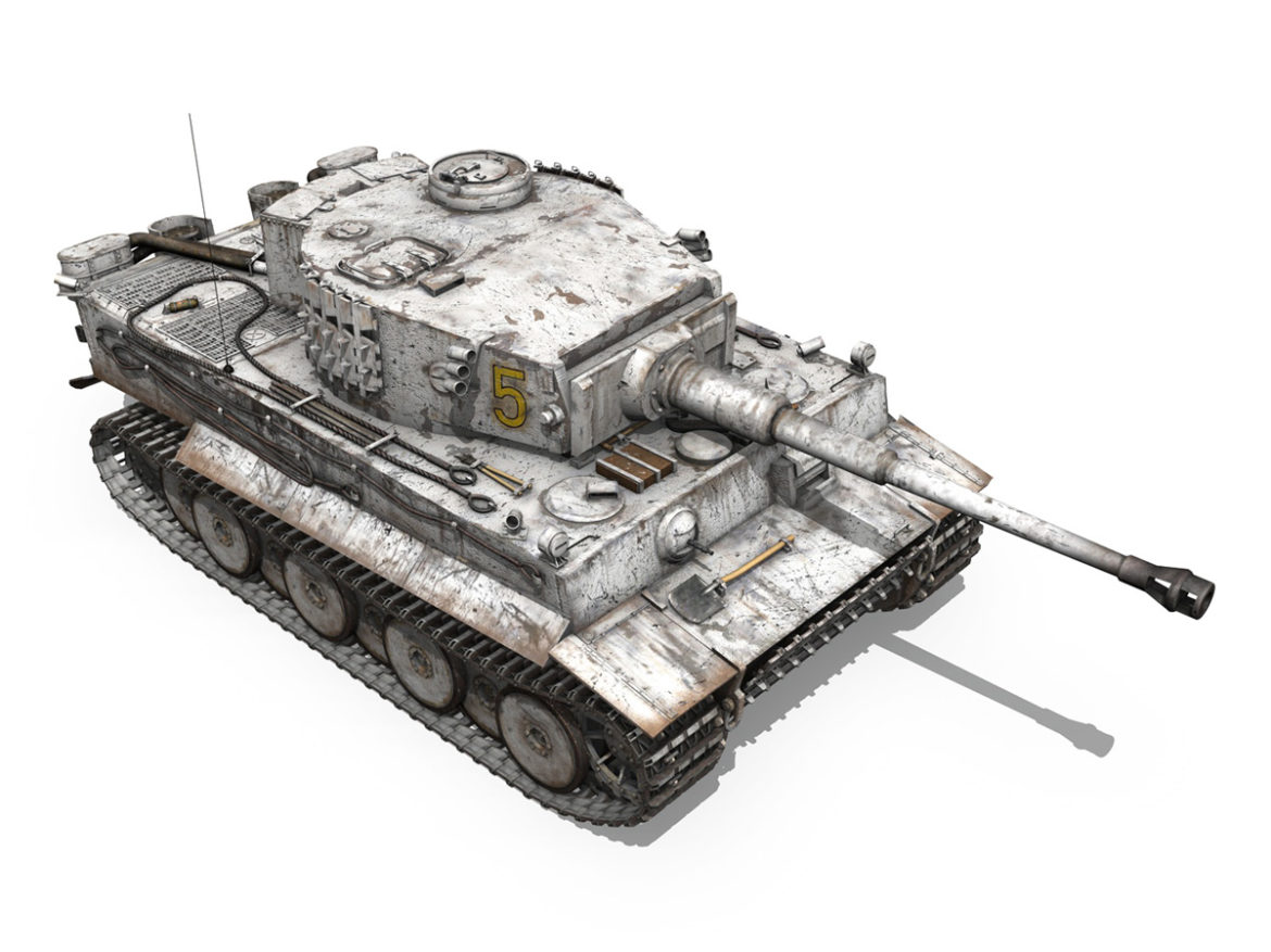 panzer vi – tiger – 5 – early production 3d model 3ds c4d lwo obj 279357