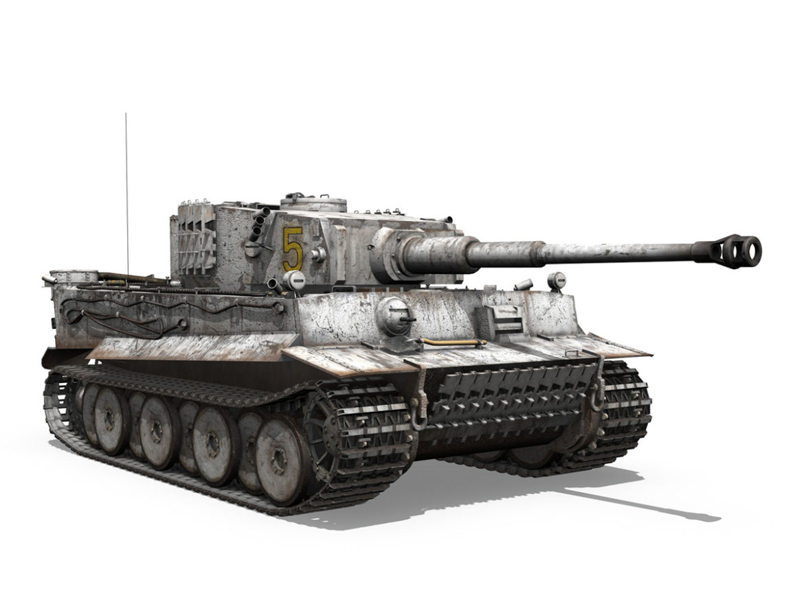 panzer vi – tiger – 5 – early production 3d model 3ds c4d lwo obj 279358