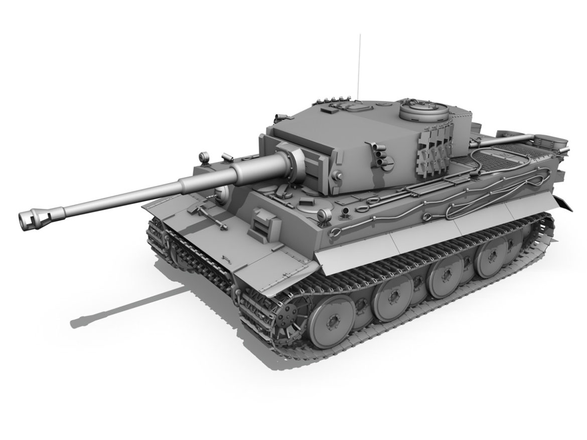 panzer vi – tiger – 5 – early production 3d model 3ds c4d lwo obj 279361