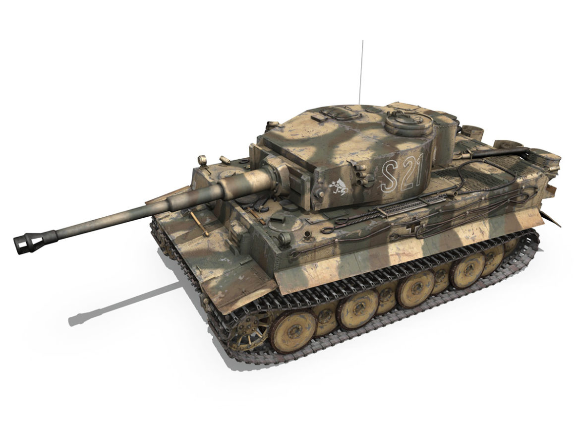 panzer vi – tiger – s21 – early production 3d model 3ds c4d lwo 279371