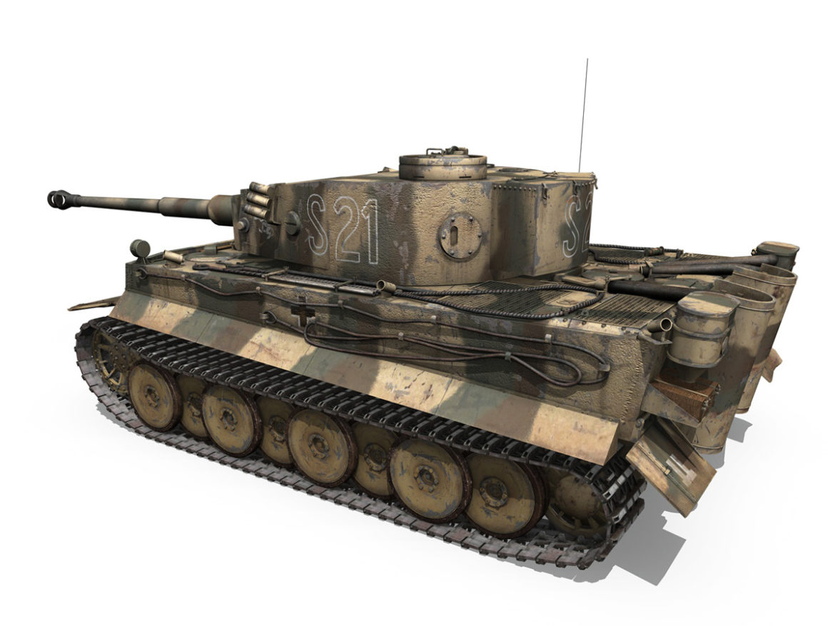 panzer vi – tiger – s21 – early production 3d model 3ds c4d lwo 279372